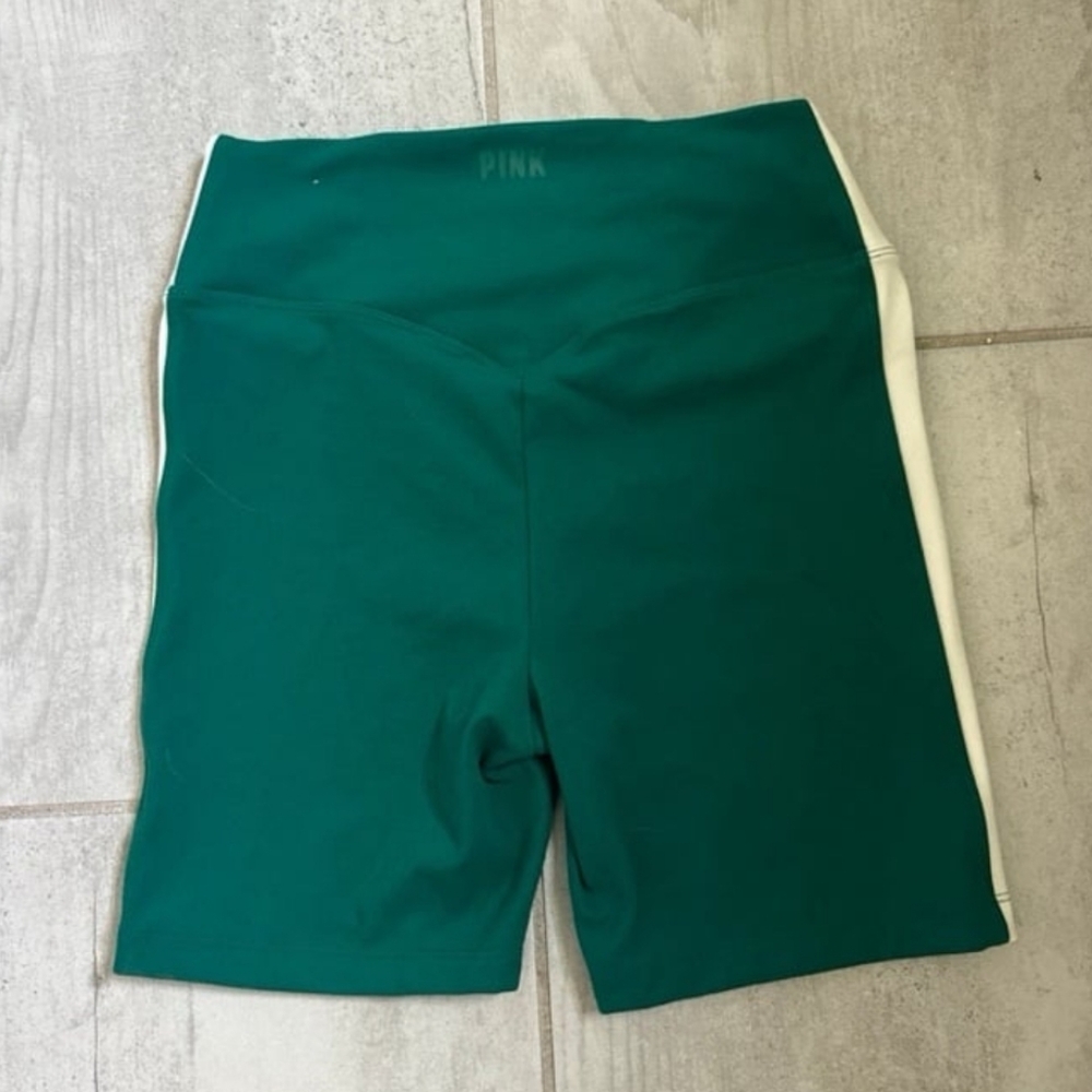 VS PINK Green 6" Athletic Shorts